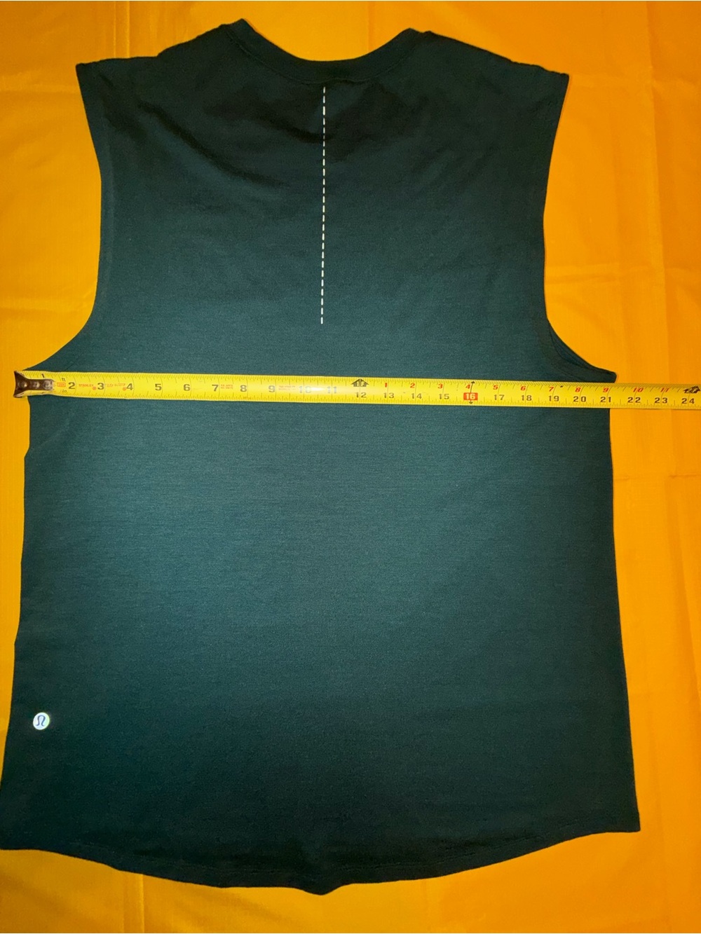 Lululemon Deep Green sleeves Tank. Excellent condition. (L)